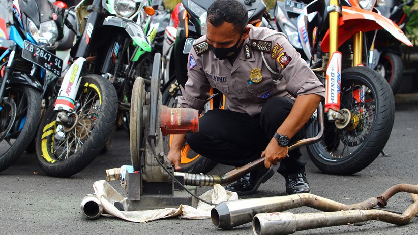 Kapolresta Sebut Knalpot Bising Jadi Penyebab Tawuran di Kota Bogor