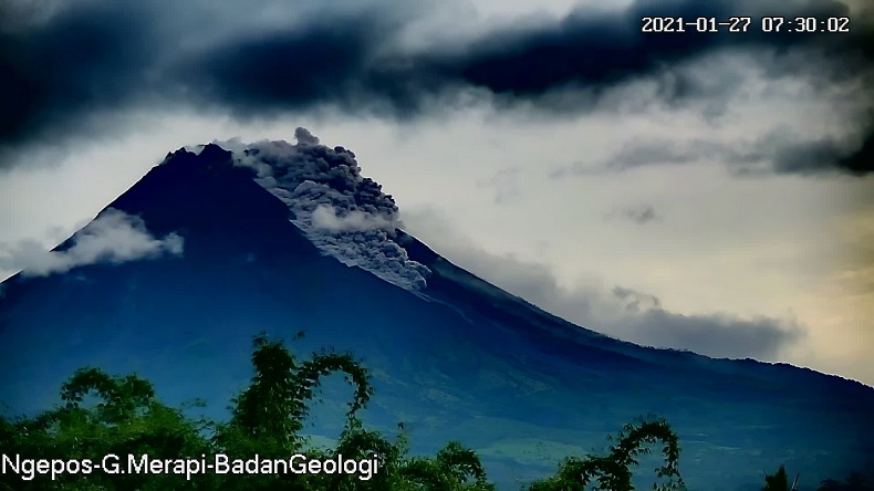 Volume Kubah Lava Merapi Berkurang Drastis, Potensi Lava Pijar Masih Tinggi