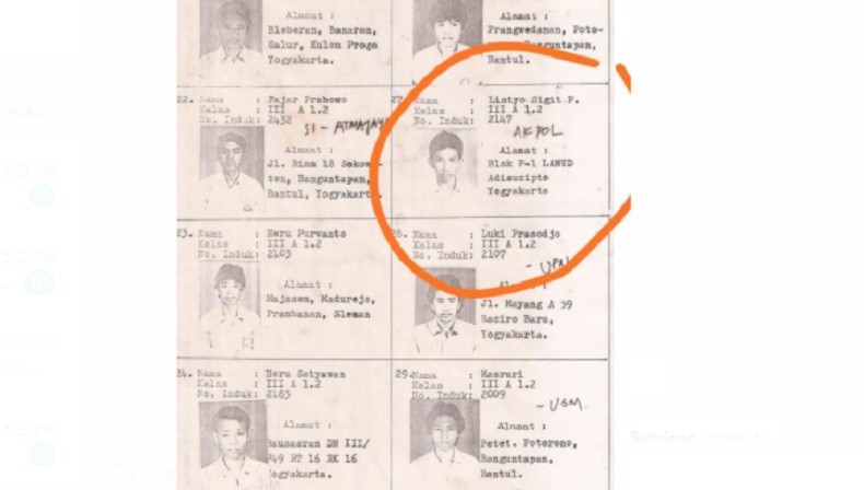 Kapolri Listyo Sigit Prabowo Ternyata Putra Prajurit TNI AU, Begini Potret Lawas Masa SMA