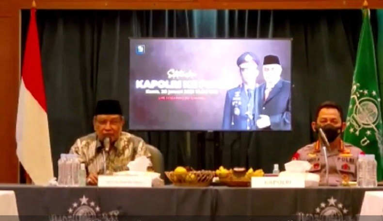 Bertemu Kiai Said Aqil, Kapolri: Polsek dan Polres Sinergi dengan Pengurus Cabang NU