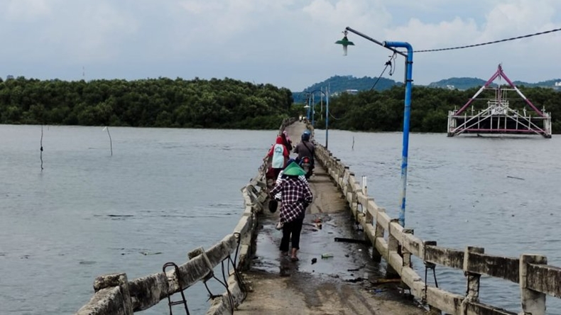 Pemkot Bandarlampung Segera Perbaiki Jembatan Menuju Pulau Pasaran