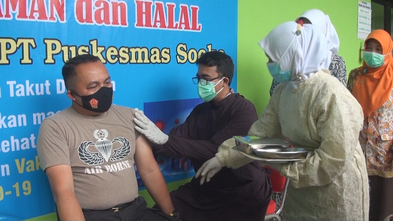 6 Pejabat Forkopimda Mojokerto Tak Hadir saat Vaksinasi Covid-19 
