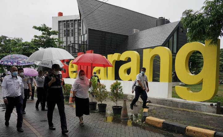 Gate Stasiun Semarang Tawang Dibangun,  Ini Pengalihan Arus Lalulintasnya 