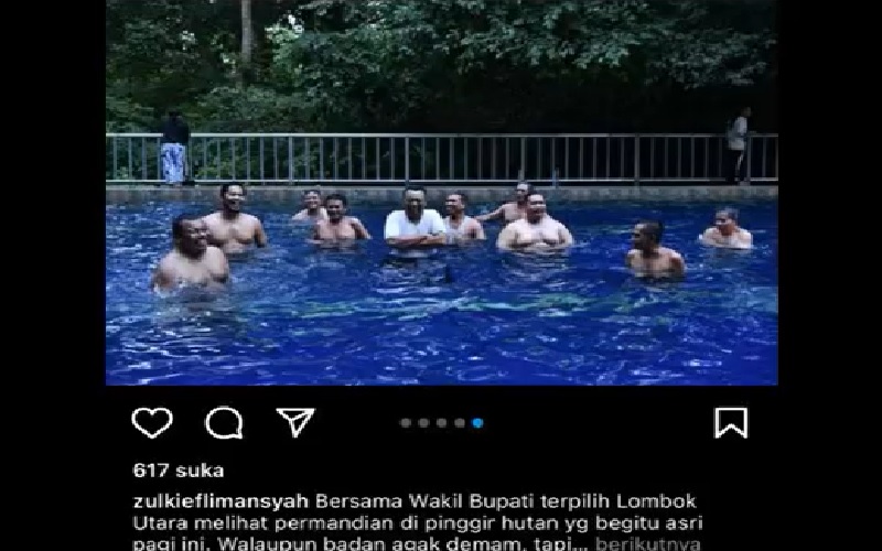 Foto Mandi Bareng di Kolam Renang Viral,  Gubernur NTB Minta Maaf
