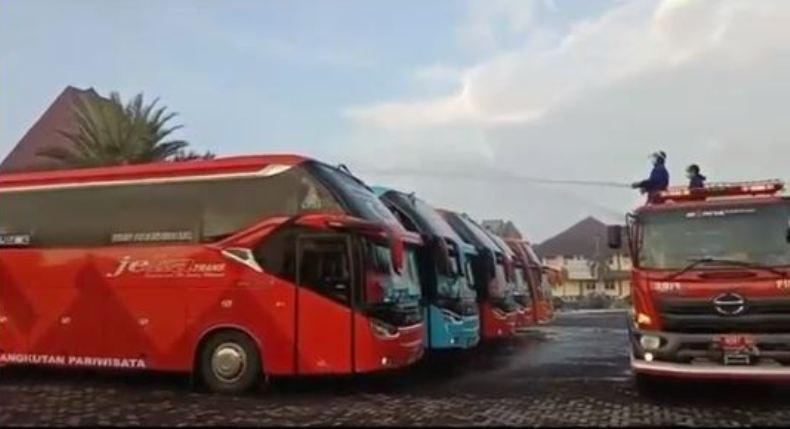 Pulang Wisata dari Bali, Rombongan Paguyuban Pasar Cepogo Dicegat Satgas Covid-19  
