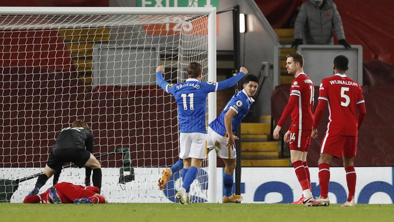 Tumpul Lagi, Liverpool Dipermalukan Brighton di Anfield