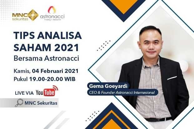 YouTube Live MNC Sekuritas Pukul 19.00 Ini: Tips Analisa Saham 2021 Bersama Astronacci