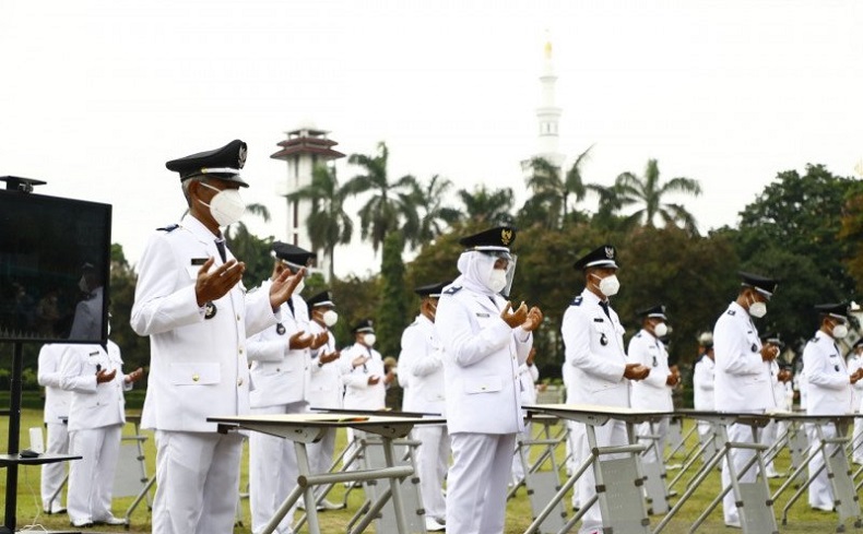 Lantik 88 Kepala Desa, Bupati Bogor Ingatkan Penanganan Covid-19 