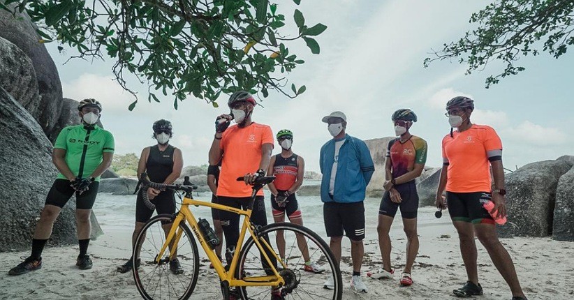 Sandiaga Uno Pastikan Kesiapan Jalur Triathlon Series 2021 di Belitung