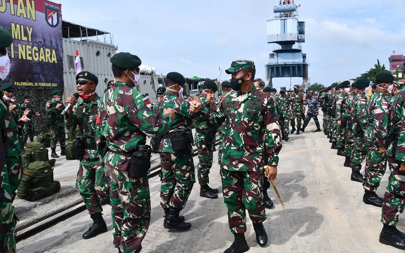 450 Prajurit Kembali dari Perbatasan, Pangdam Sriwijaya: Tidak Semua yang Dilihat Dapat Diceritakan 
