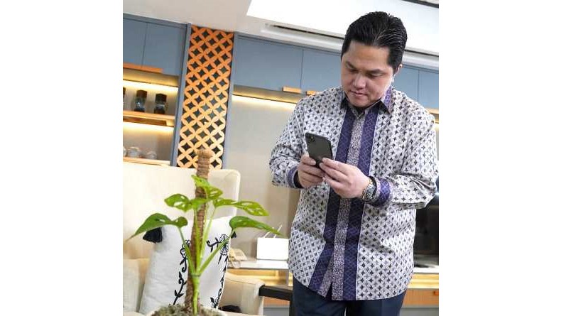 Menteri Erick Thohir Ternyata Suka Tanaman Janda Bolong, Ini Alasannya