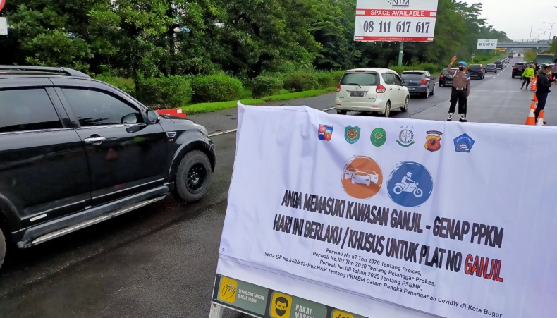 Ganjil Genap Kota Bogor, Puluhan Kendaraan Didenda Rp50.000