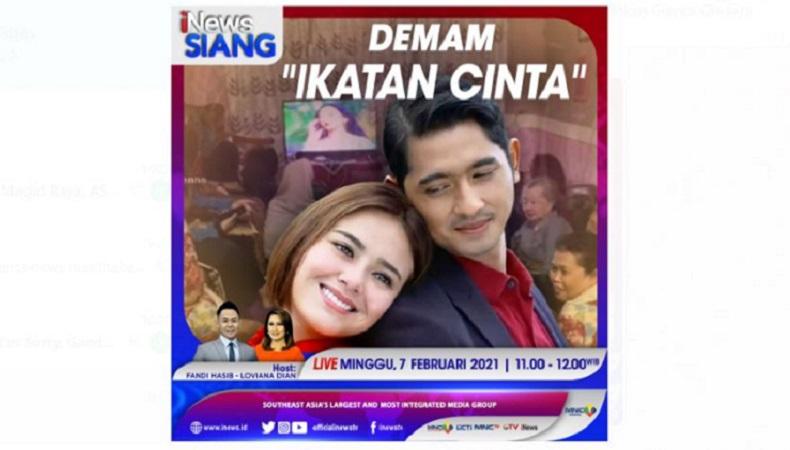 iNews Siang Live di iNews dan RCTI+ Minggu Pukul 11.00: Demam 'Ikatan Cinta'