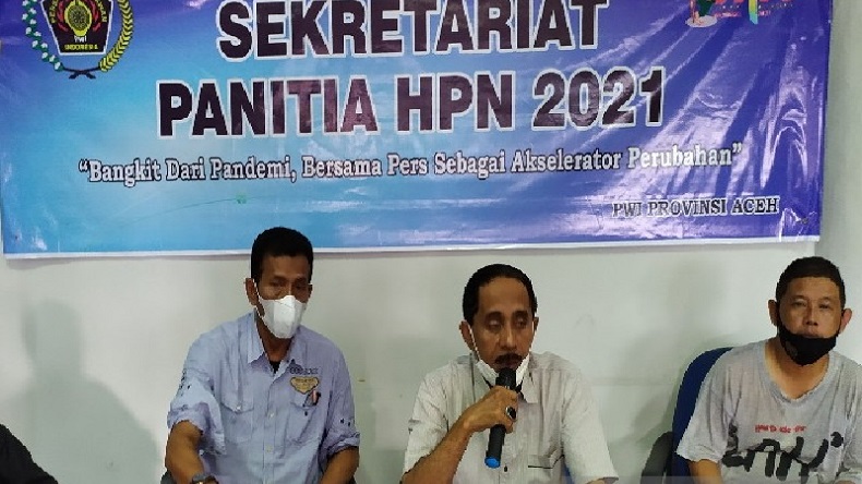 Hari Pers Nasional, PWI Aceh Gelar Peringatan secara Virtual di Kapal Laut