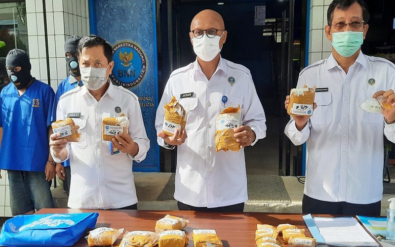 Pecatan TNI Bawa 5 Kg Sabu Ditangkap di Banjarbaru