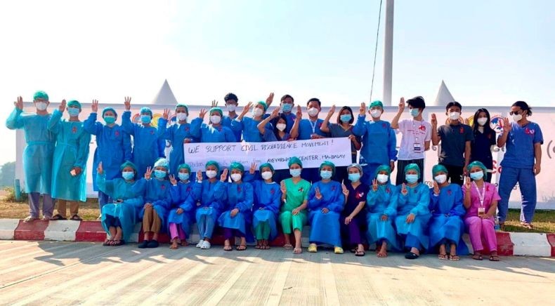 Dokter Ikut Demonstrasi Tolak Kudeta Militer, Penanganan Covid-19 di Myanmar Kacau