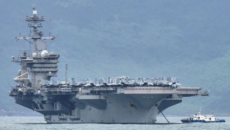 Semakin Tegang, 2 Kelompok Kapal Induk AS Gelar Latihan di Laut China Selatan