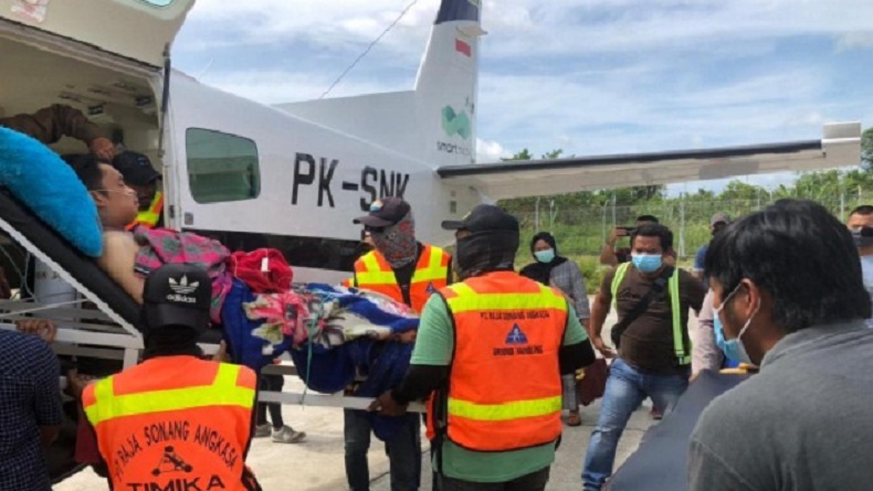 Warga Korban Penembakan KKB Dievakuasi ke Timika dengan Pesawat 