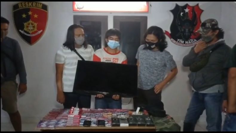 Terekam CCTV, Pembobol Konter Handphone di Pangkalpinang Diciduk Polisi
