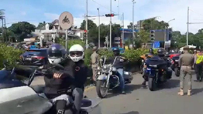 Tanpa Pemeriksaan, Konvoi Moge Bebas Lewati Pemantauan Ganjil Genap di Bogor