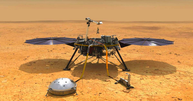 Penjelajah InSight NASA Hemat Daya karena Debu Musim Dingin Menutupi Panel Surya