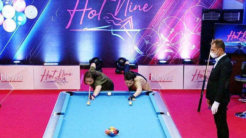 Turnamen Biliar Hot Nine:  Echa Sudarto dari Banten Kalahkan Fanny Lestari 3-1 asal Jakarta