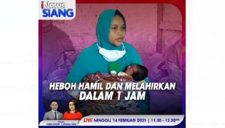 iNews Siang Live di iNews dan RCTI+ Minggu Pukul 11.00: Heboh Hamil Dan Melahirkan Dalam 1 Jam