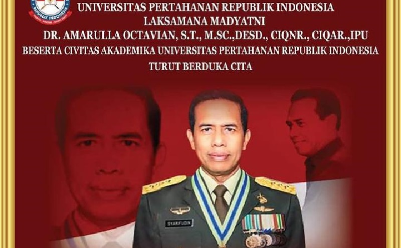 Kabar Duka, Rektor Pertama Unhan Letjen TNI (Purn) Syarifuddin Tippe Wafat