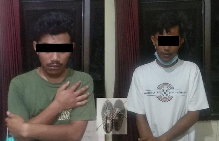 Hendak Jual Sepatu Curian, 2 Pemuda di Sleman Ditangkap