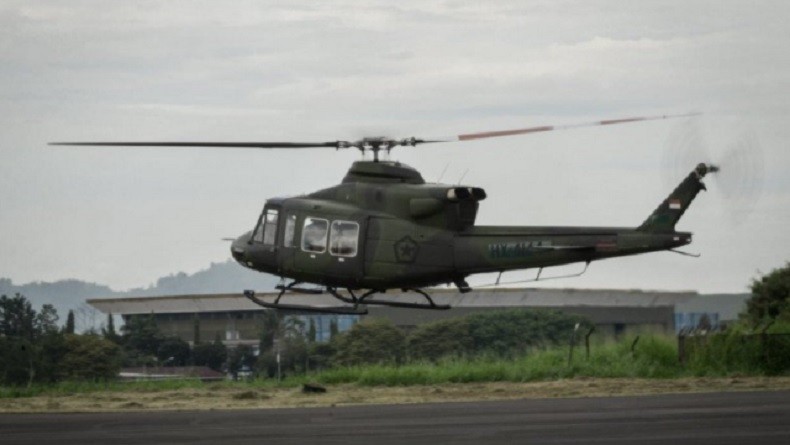 TNI AD Terima Helikopter Buatan PTDI, Helly Bell 412EPI Dilengkapi Gatling Gun