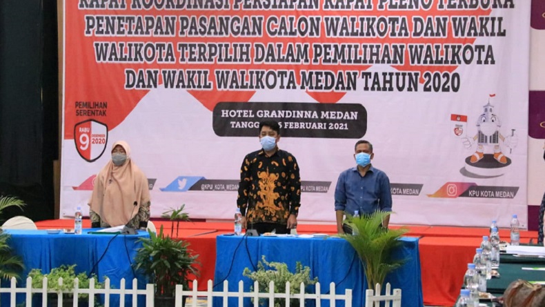 KPU Jadwalkan Penetapan Bobby-Aulia Pemenang Pilkada Medan 2020