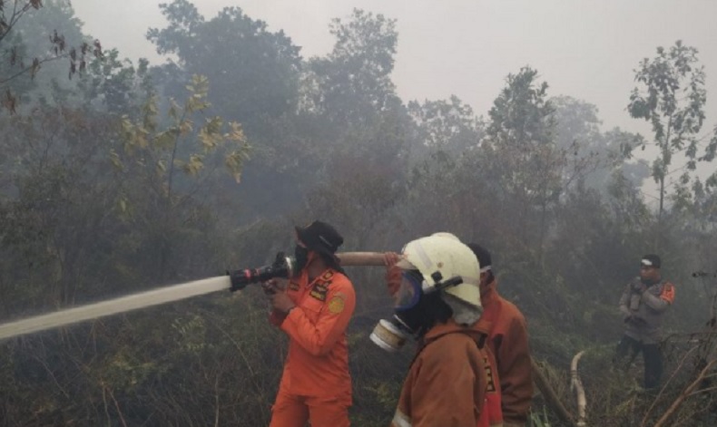 Polres Kubu Raya Selidiki Kebakaran Lahan Gambut 5 Hektare di Sungai Kakap