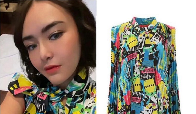 Amanda Manopo Tampil Colorful dengan Dress Hampir Rp40 Juta, Netizen Malah Sebut Mirip Koran
