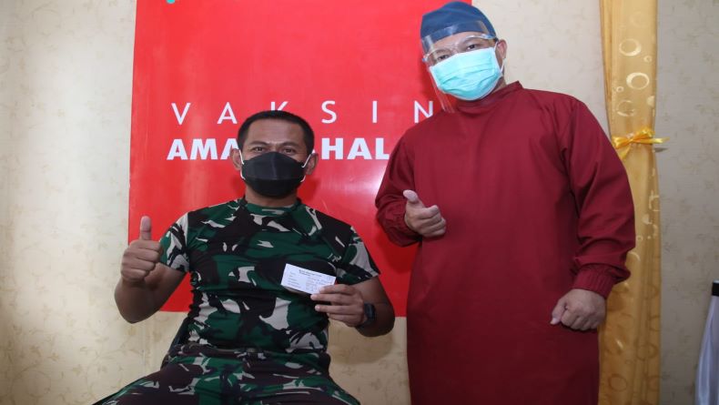 Kodim 0619 Purwakarta Bentuk Pasukan Khusus Pengamanan Vaksinasi Tahap 2