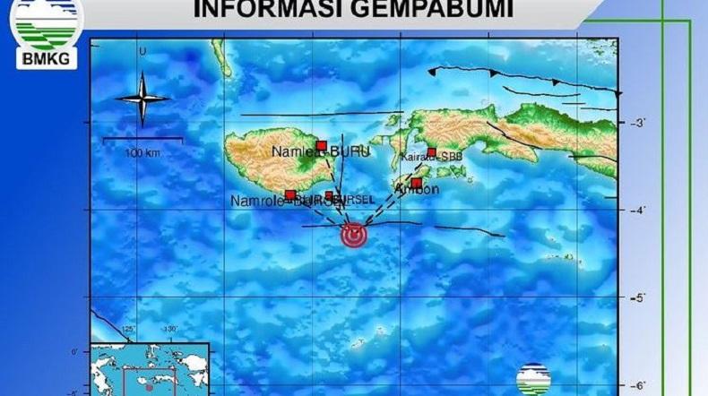 Gempa Bumi Terkini M4,2 di Laut Maluku