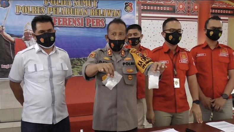 Operasi Antik Polres Pelabuhan Belawan, 74 Orang Ditangkap, 1,1 Kg Sabu Disita