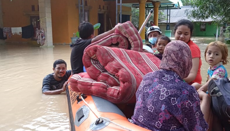 10 Kecamatan di Kabupaten Bekasi Masih Terendam Banjir
