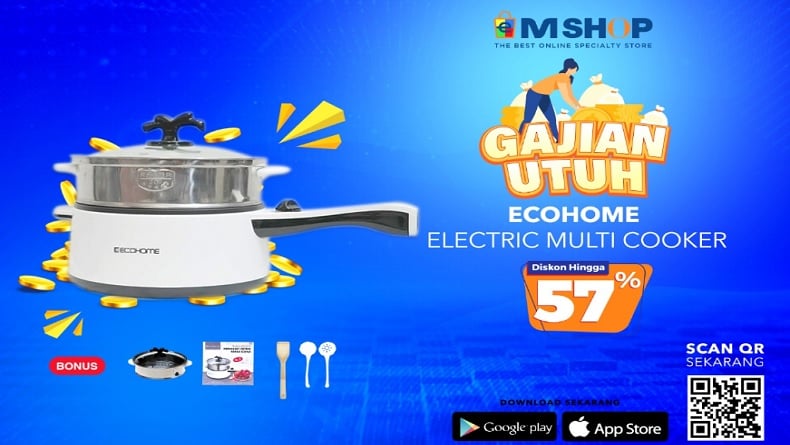 Segera Unduh eMShop! Ada Diskon 82%, Masak Praktis ala Anak Kost dengan Electric Multicooker