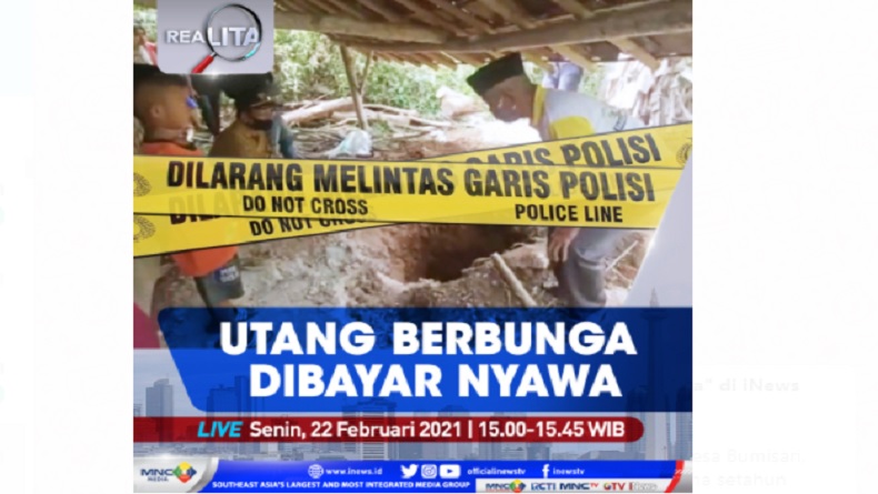 Ngeri! Utang Berbunga Dibayar Nyawa, Saksikan 
