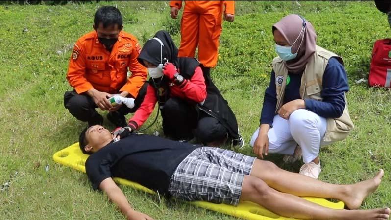 Hadapi Bencana, Personel Polres-Kodim Banjarnegara Latihan Penanganan Banjir Bandang 