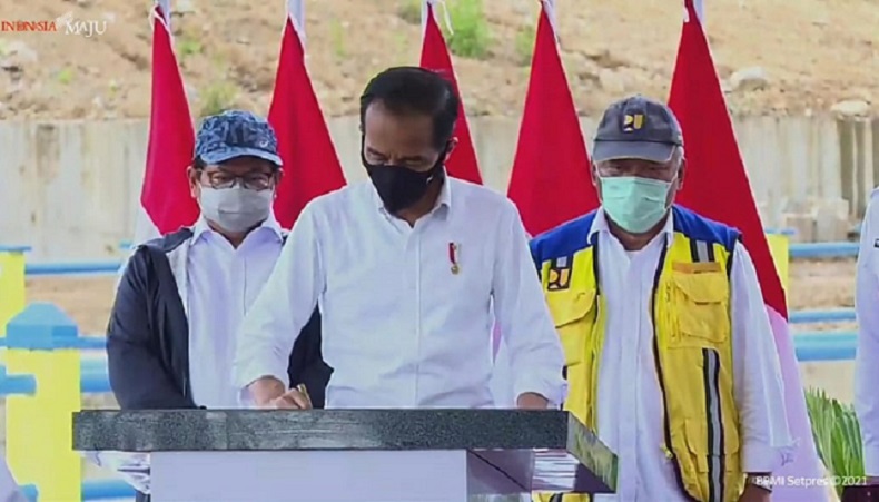 Resmikan Bendungan Napun Gete, Jokowi: Tak Lama Lagi NTT Akan Makmur