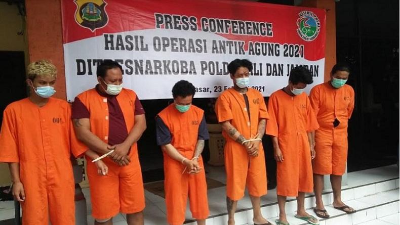 Operasi Antik Agung, Polda Bali Ungkap 64 Kasus Narkoba dan Tangkap 72 Tersangka