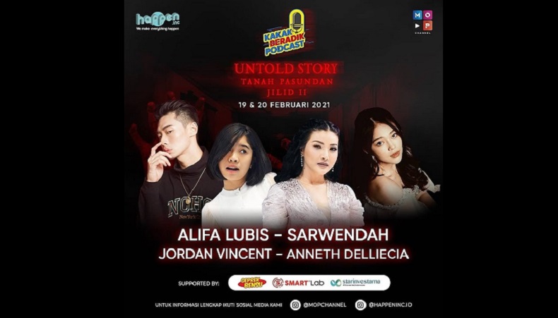 Makin Horor, Begini Persiapan Syuting Kakak Beradik Podcast Untold Story!