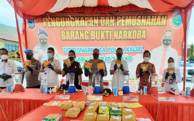 Waspada, Jaringan 508 Kg Sabu Masih Bombardir Pasokan Narkoba ke Kalsel