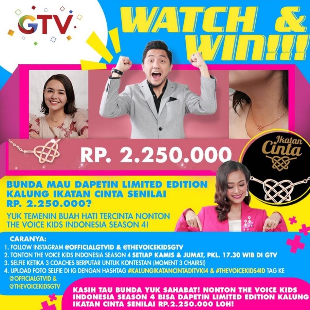 Nonton The Voice Kids Indonesia, Gratis Kalung Ikatan Cinta Buat Bunda!