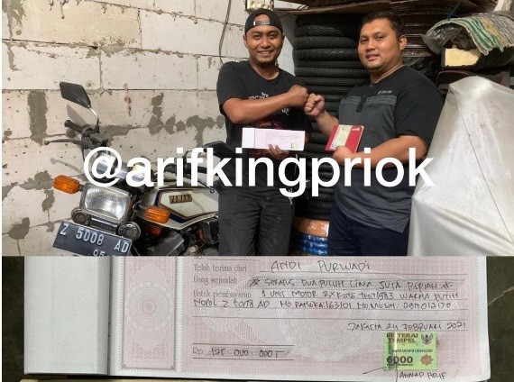 Viral, Motor Yamaha RX King Putih 1983 Terjual Rp125 Juta 