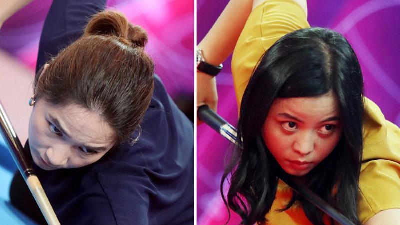 Turnamen Biliar Hot Nine: Angeline Ticoalu  dari Jateng Vs Putrini Sianturi asal Banten