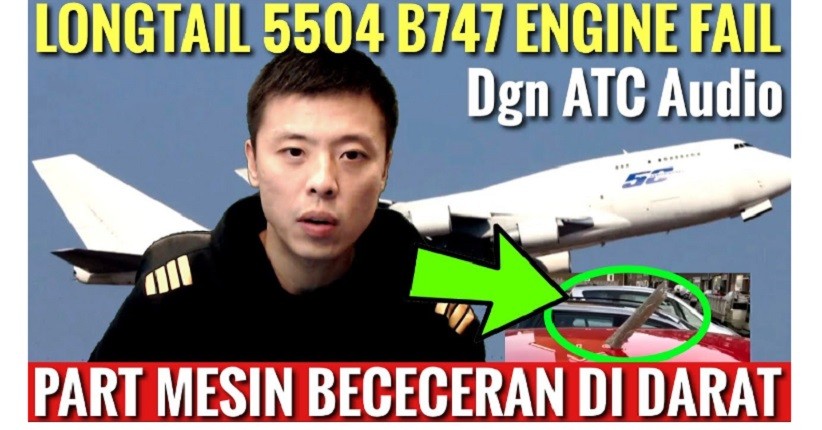 Insiden Pesawat Terbakar dan Serpihannya Jatuh Menimpa Mobil, Kok Bisa?