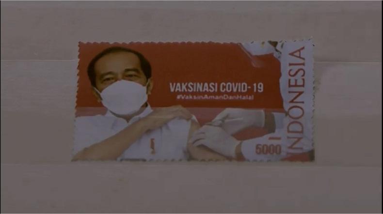 Jokowi Luncurkan Prangko Khusus Seri Vaksinasi Nasional Covid-19