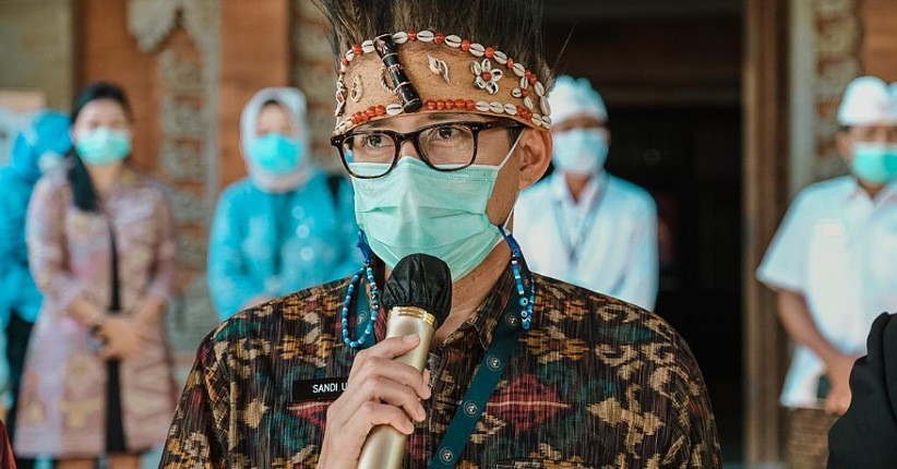 Sandiaga Uno Apresiasi Penerapan Protokol Kesehatan di Desa Wisata Penglipuran Bali